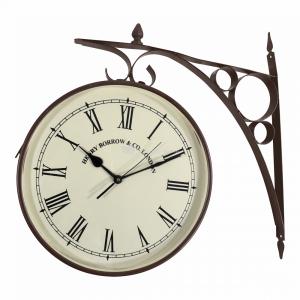 Retro Stationsklok klein 21x7 cm